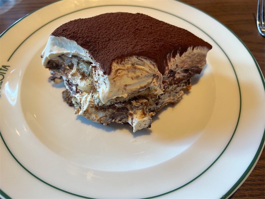 The decadent Tiramisu Carlotta for two. Photo: Wendy Johnson