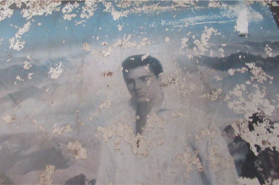 Poor Elvis in the pose of flawed, mortal man