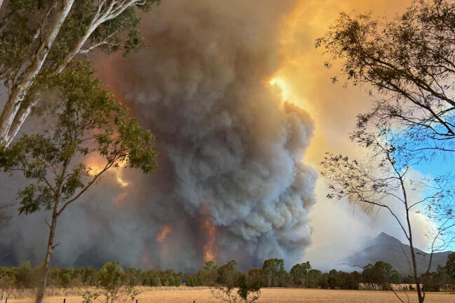 Fire risk escalating as ‘sticky’ heatwave sets in