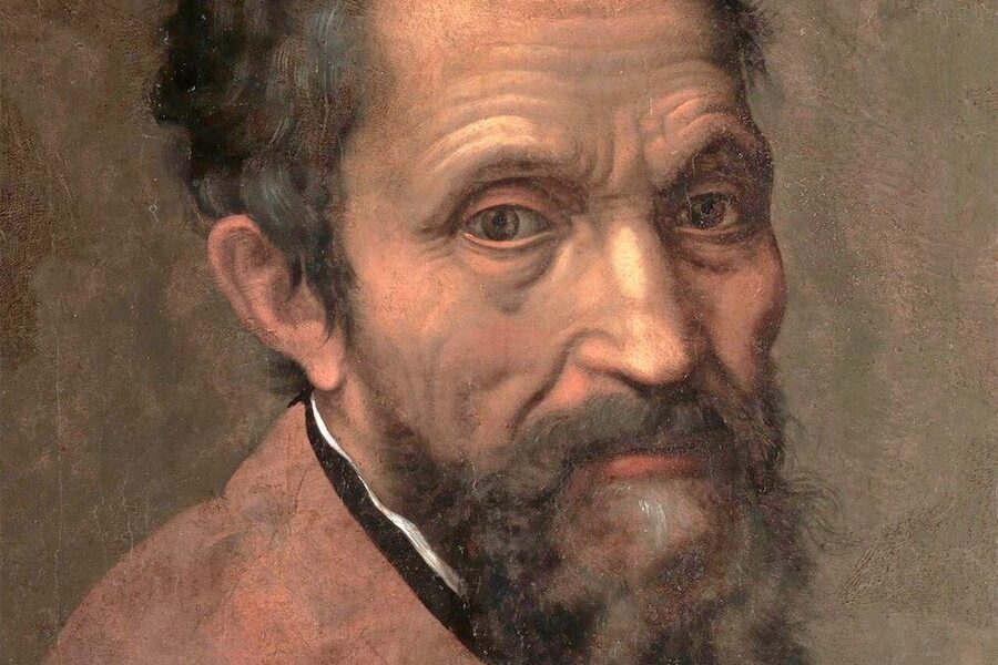 Paradox of Michelangelo and his dog skin boots