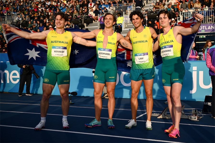 Caldwell, men’s relay cap golden Games haul