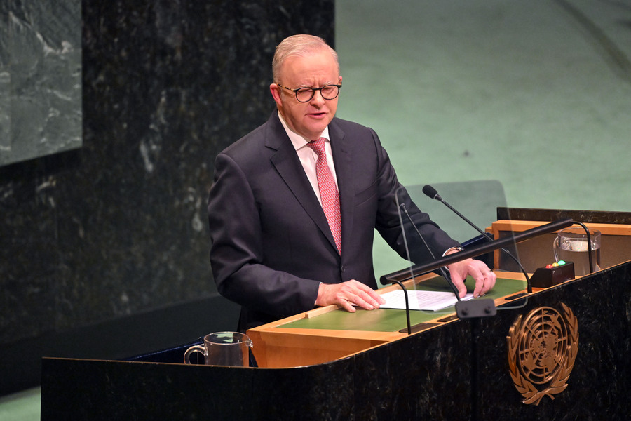 ‘Only do it together’: PM’s call to arms to UN leaders