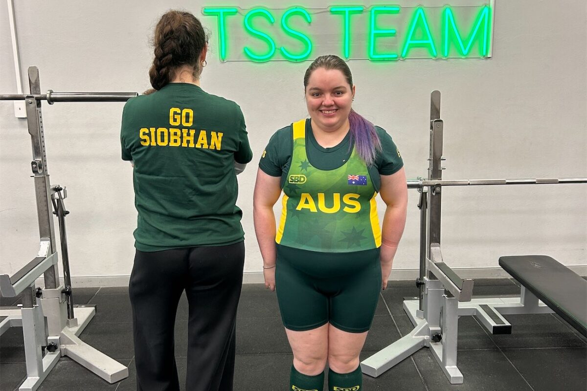 Powerlifter Siobhan takes on weights of the world