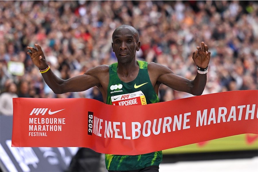 Kipchoge, 41, sets Melbourne marathon record